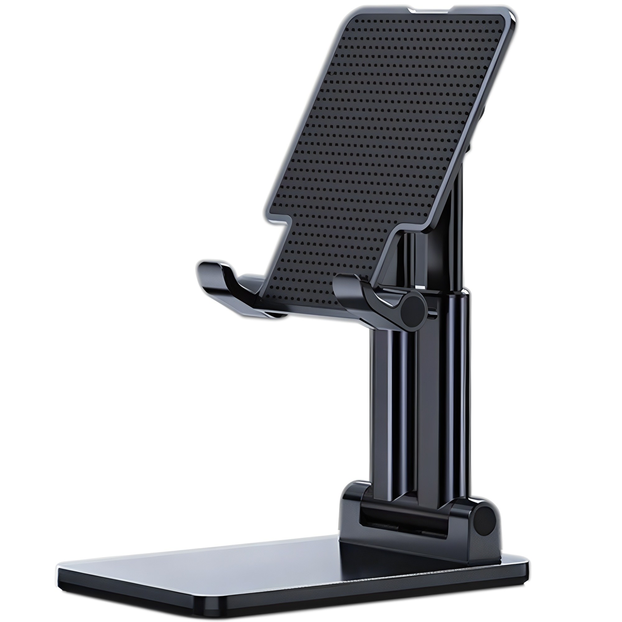 로랜텍 2배 거치 이중강화 다용도 탁상용 접이식 휴대용 각도조절 태블릿 핸드폰 거치대, 블랙, 1개 4,900원