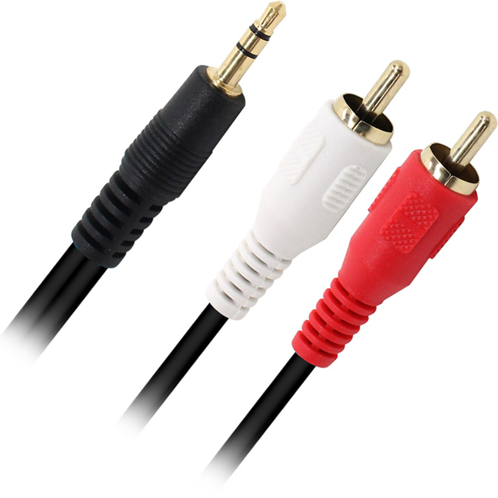 넥시 1 스테레오 to 2RCA 케이블 10m, NX-1ST2RCA100, 혼합색상, 1개 4,700원