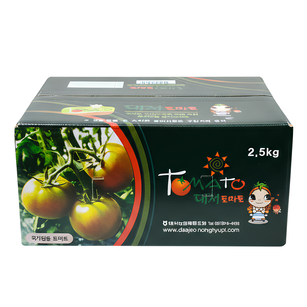 [농협허가] 대저토마토 짭짤이 정품 검정박스, 1박스, 일반대저 2.5kg (2L~L) 26,900원