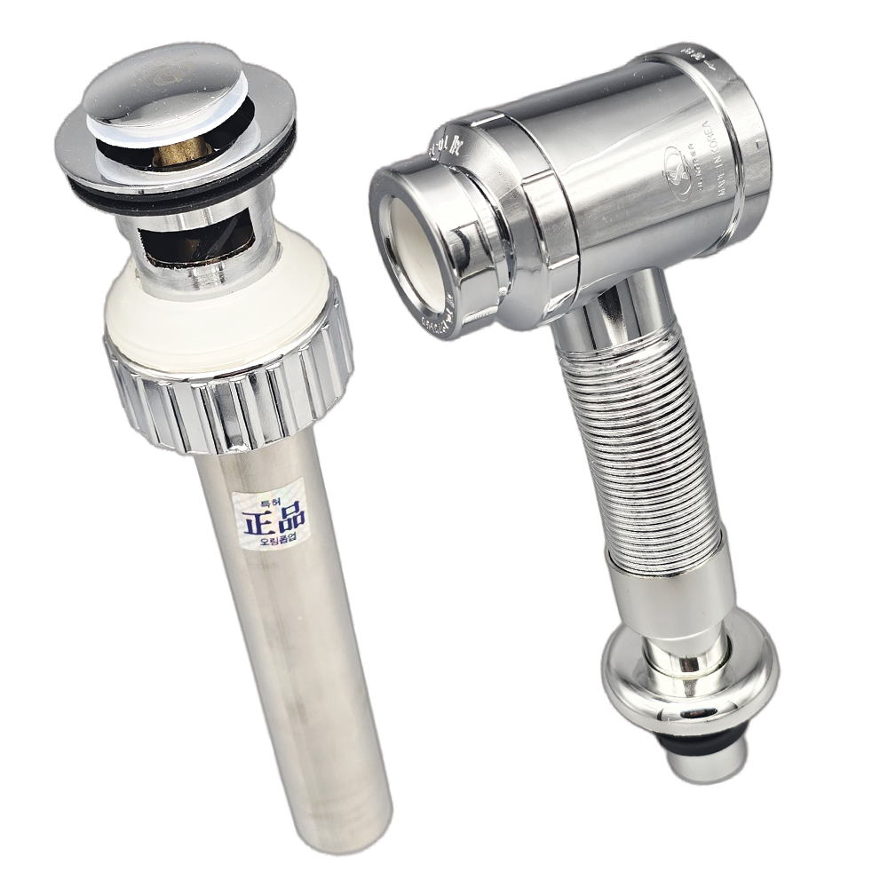 지엔리빙바스 국산자동폽업+벽트랩 세면대 배수구 부속품 14,200원