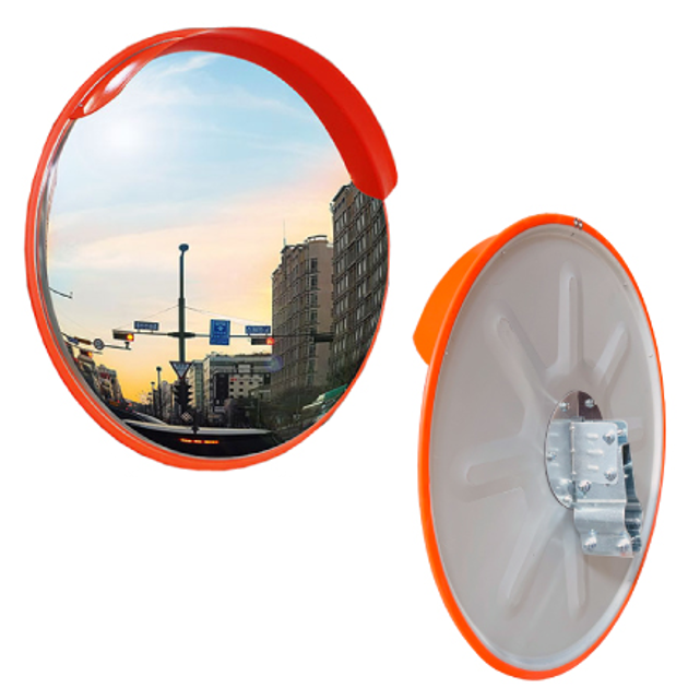 국산 스텐 반사경-T (테두리 주황) 600파이+기본부속 (브라켓) 1세트 / 반사경 볼록거울 주차장 아파트 실외, 테두리 주황, 1세트 165,000원