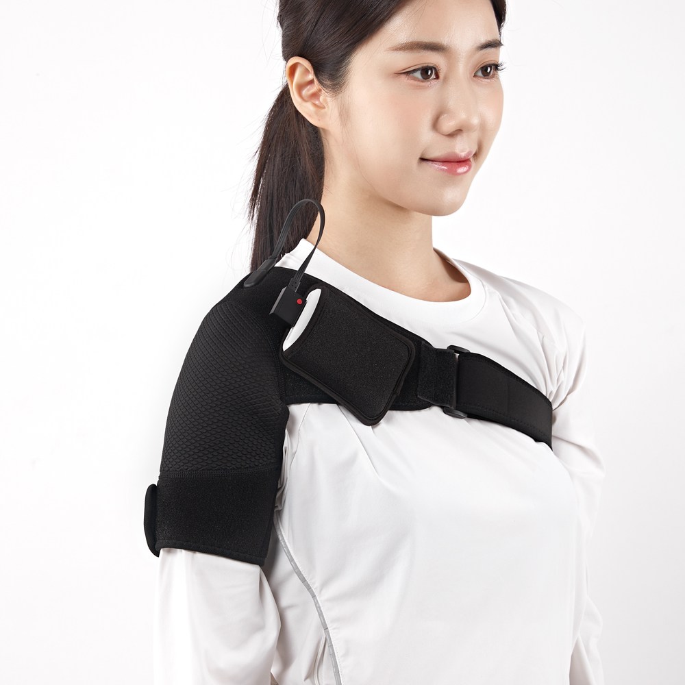 전자파 없는 원적외선 무선 어깨찜질기-웨어텍 스마트 슬림웜 (보조배터리 1개 포함) 109,000원