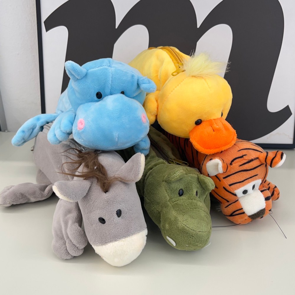 숲속 동물 봉제 인형 필통 패브릭 펜 파우치, 1개, 당나귀 8,900원