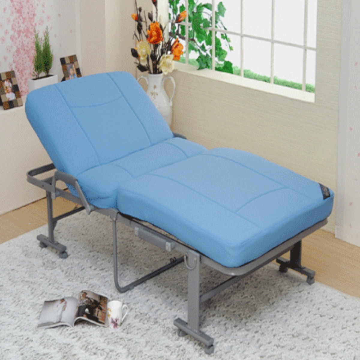 라꾸라꾸 접이식침대 라꾸라꾸침대 접이식침대 1인용 라꾸라꾸침대 슈퍼7(인조가죽) 등받이각도조절 275,000원