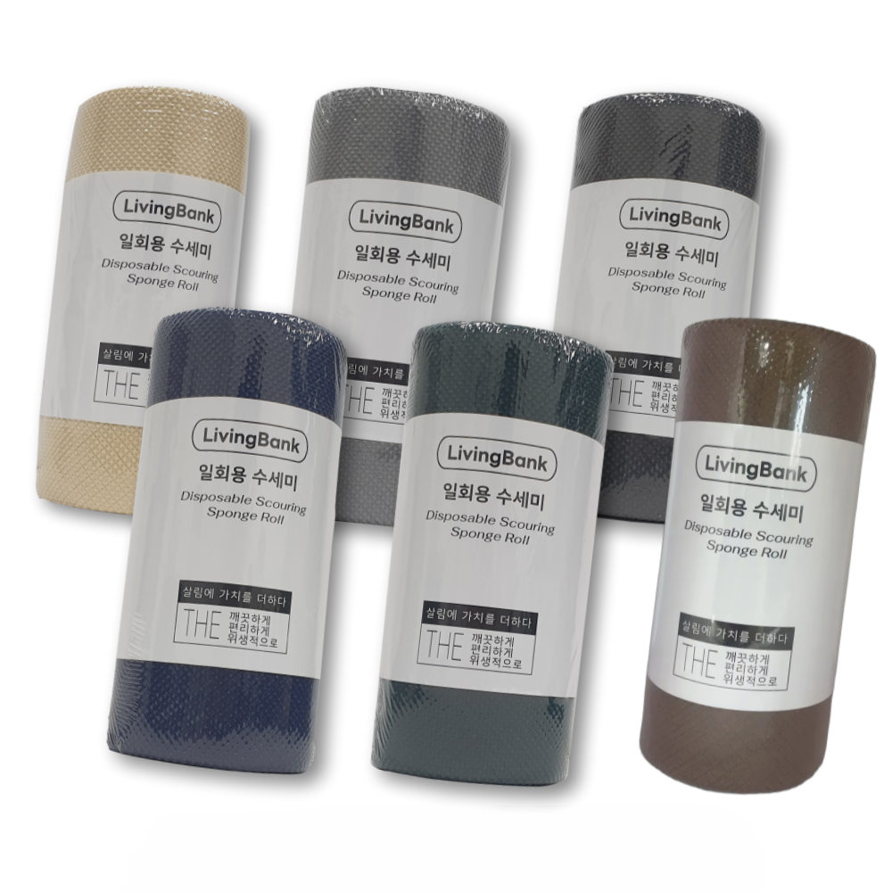 살림뱅크 국내제작 일회용 롤 수세미 17,620원