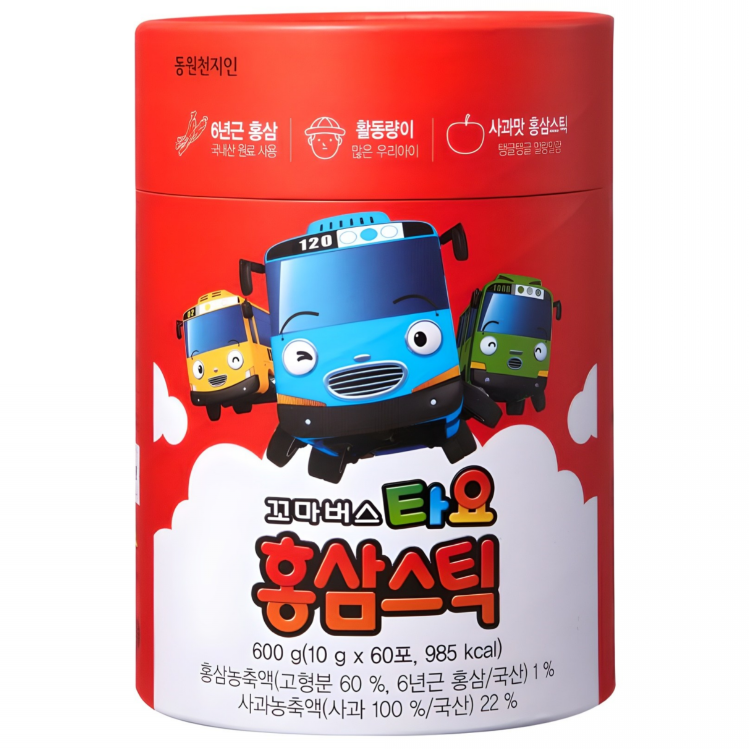 천지인 꼬마버스 타요 홍삼스틱 33,900원