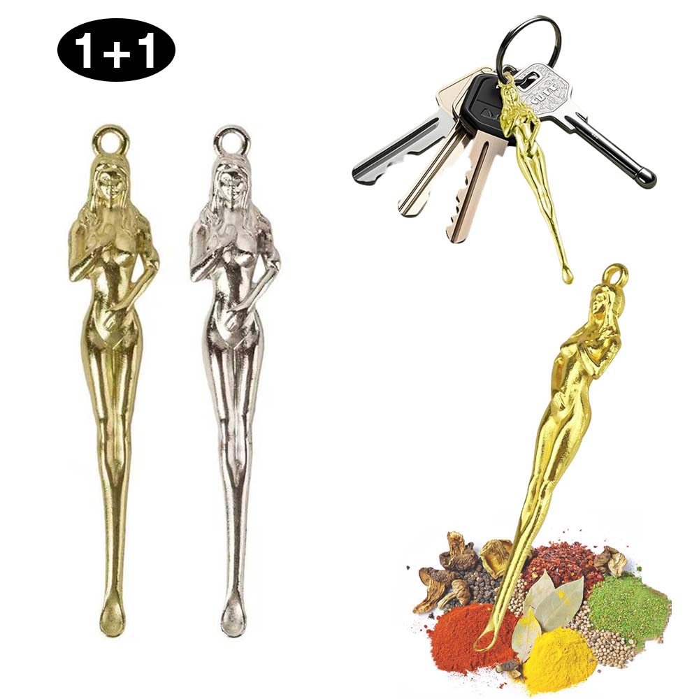 루베이 2in1 미니 귀이개 + 스몰 스푼 귀지 제거 정확한 분량 제어 키링/펜던트/DIY 장식/주방 10,400원