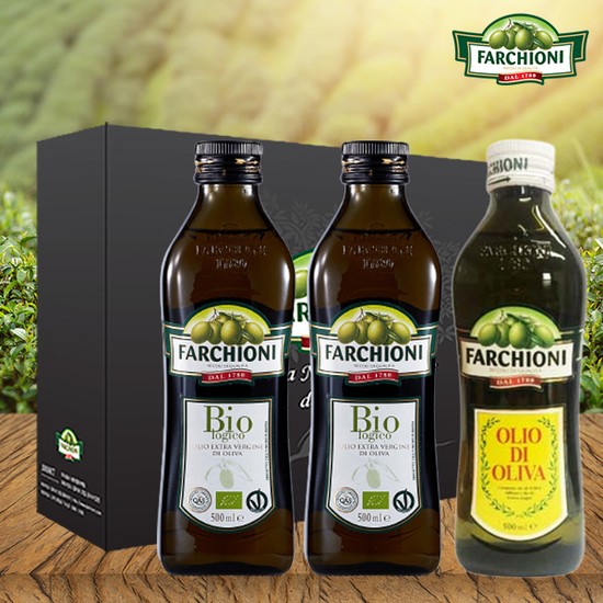 퓨어 올리브유500ml 1병+유기농 올리브유500ml 2병 (선물세트) 53,900원