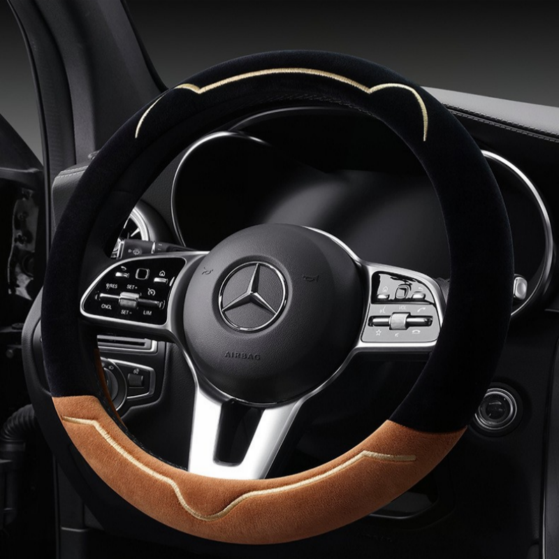 피라모니 고양이 극세사 겨울 핸들커버 전차종 공용, 모카브라운 22,900원