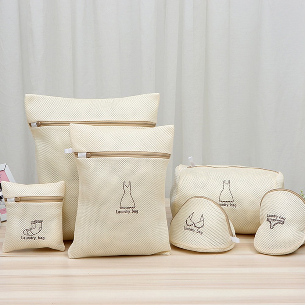 데일리공감 무형광 이중세탁망 6종세트 속옷세탁망 니트세탁망 옷보호세탁망 빨래망, 아이보리, 1개 9,800원