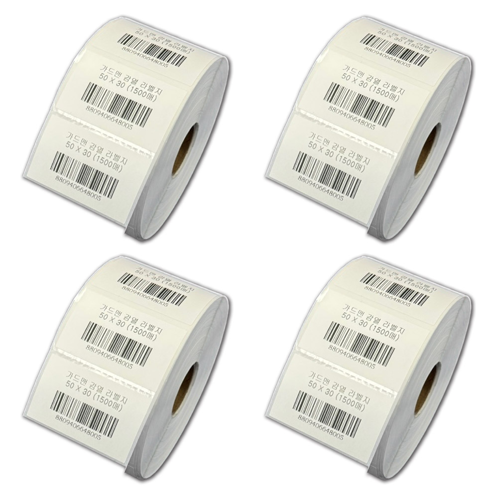 감열라벨지 50mm X 30mm 1500매 17,240원