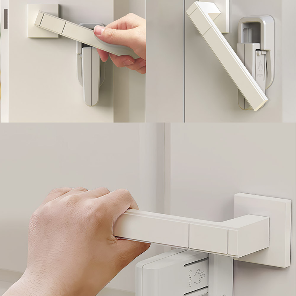 현데코 무타공 현관문 안전고리 도어락 이중잠금장치 방문겸용, [00] 화이트, 1개 8,160원