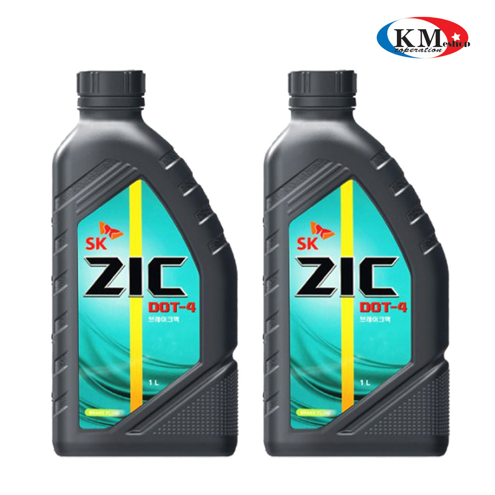 SK ZIC 지크 브레이크오일 DOT4 2리터 브레이크액 세트 25,000원