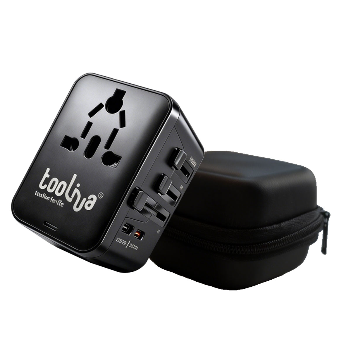 Tooliva 어댑터 해외여행용 일체형 돼지코 멀티 GaN PD45W 고속충전 USB-C 110V 220V 플러그변환, 1개 34,900원