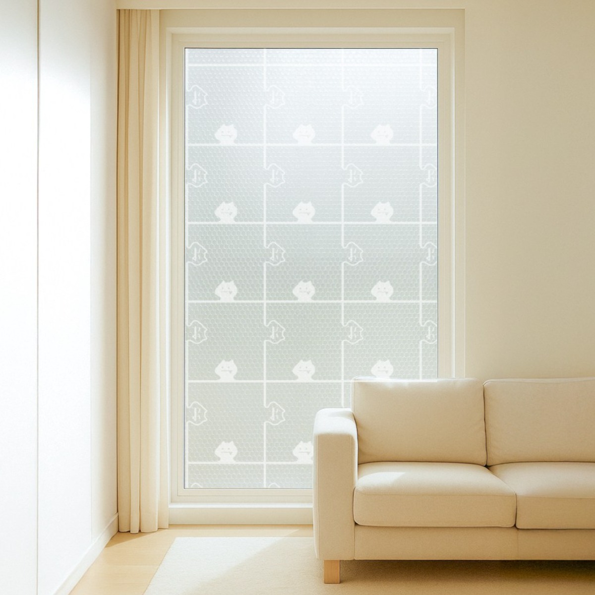 딱포미 물없이 붙이는 뽁뽁이 -더블- 퍼즐캣 1m x 2.1m, 1개 9,900원