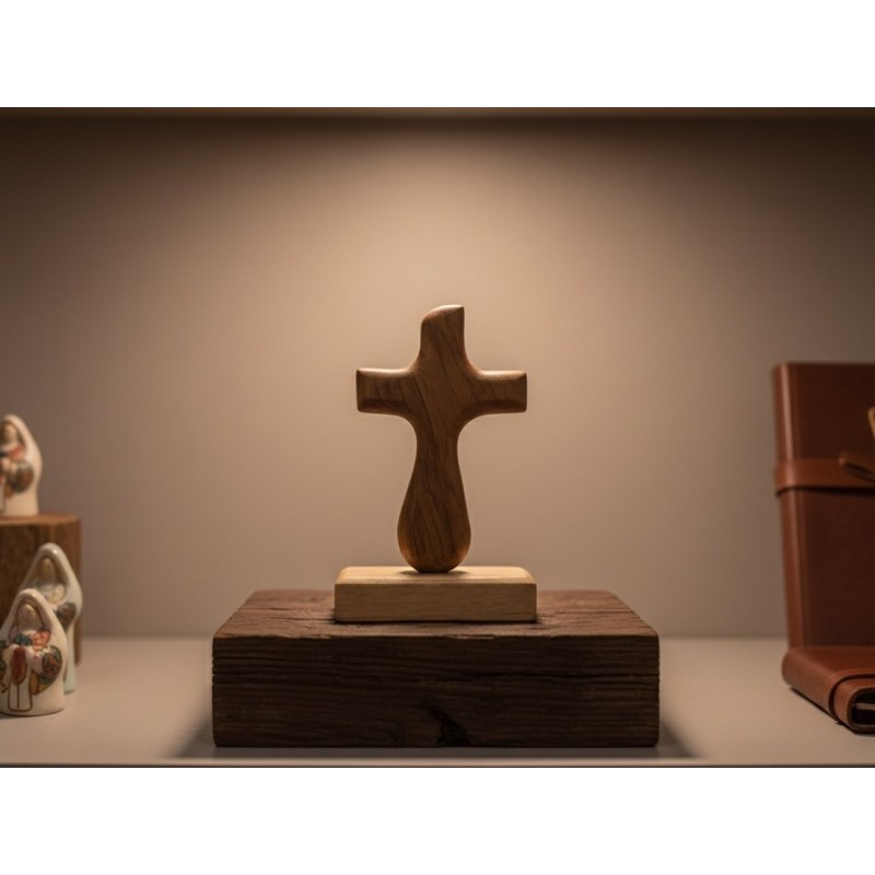 기도손 손십자가 티크 통원목 친환경마감 13,900원