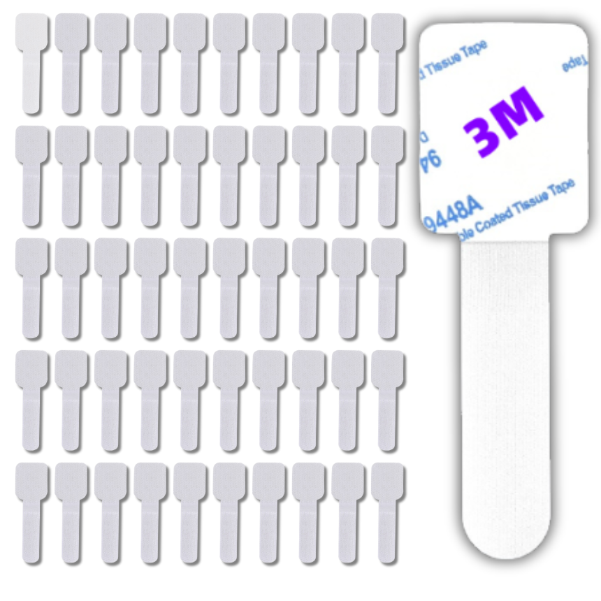 LyQora] 깔끔정리 케이블 고정 클립 - 초간편 부착 / 재사용 가능 / 책상 TV 데스크 전선 정리 6,200원