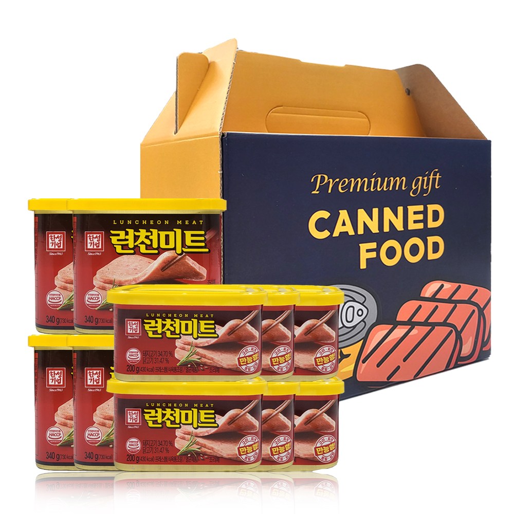 한성 런천미트 200g 6입+340g 4입 복합선물세트, 1개, 340g 18,890원