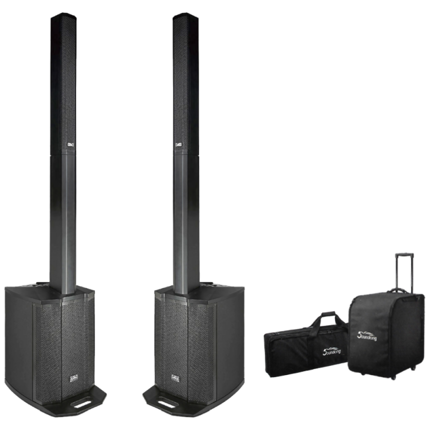 사운드킹 아토스 1200A / 올인원 라인어레이 포터블 PA스피커 / 파워드스피커 (세트) 2,400,000원