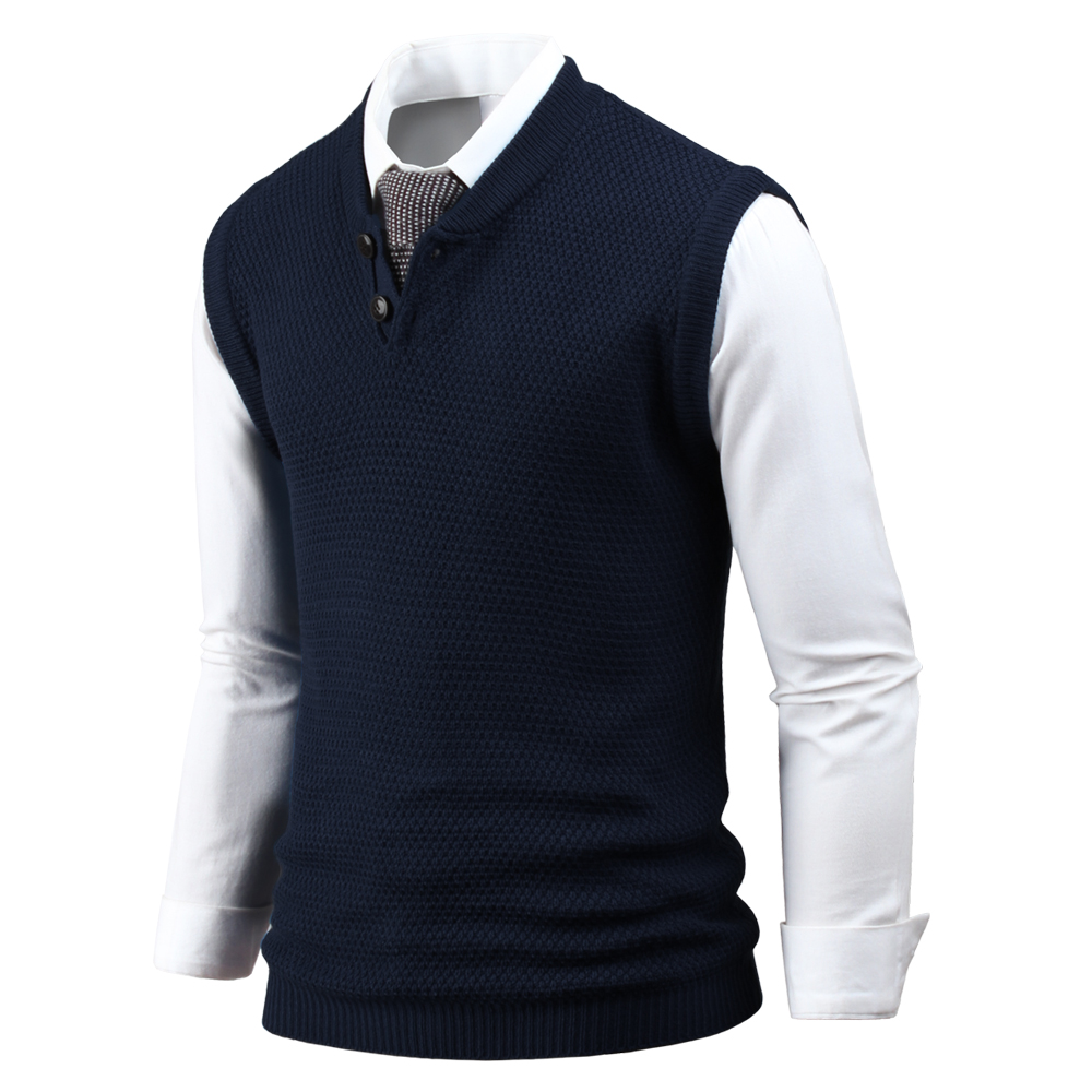 다꾸앙 남성용 용 마성 매력 헨리넥 니트 조끼 A11Y3_ov0818 24,800원