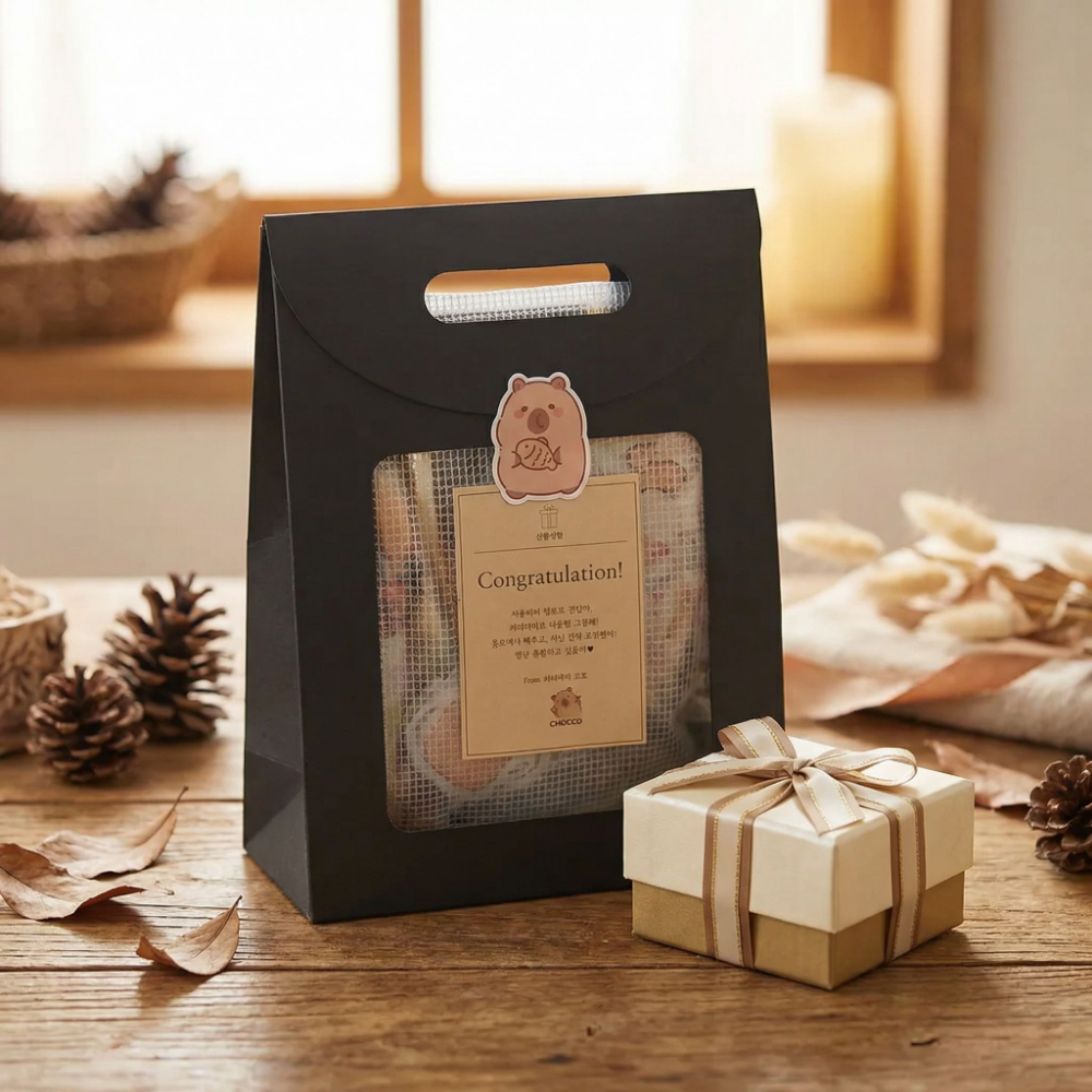 [15종] 선물생활 카피바라 올인원 문구 세트 선물, 열공(기본7종+추가7종)+파우치, 1개 24,900원