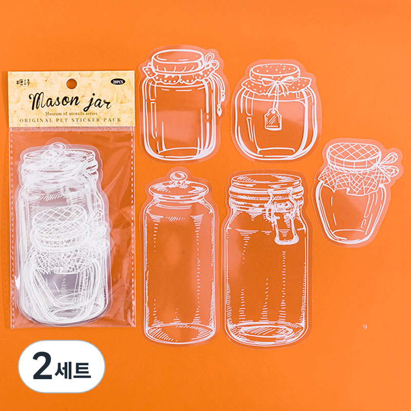 마다꾸미 다이어리 북마크 DIY 압화 꽃 책갈피 코팅지 5종 x 4p 세트 메이슨자 12,000원