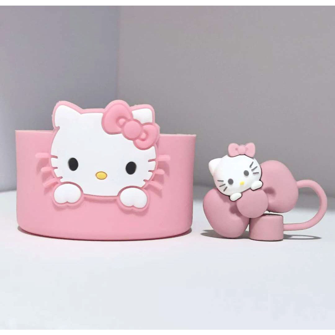 샤샤리사 헬로키티 캐릭터 스탠리 텀블러 호환 빨대마개 실리콘 바닥커버 슬리브 9,800원