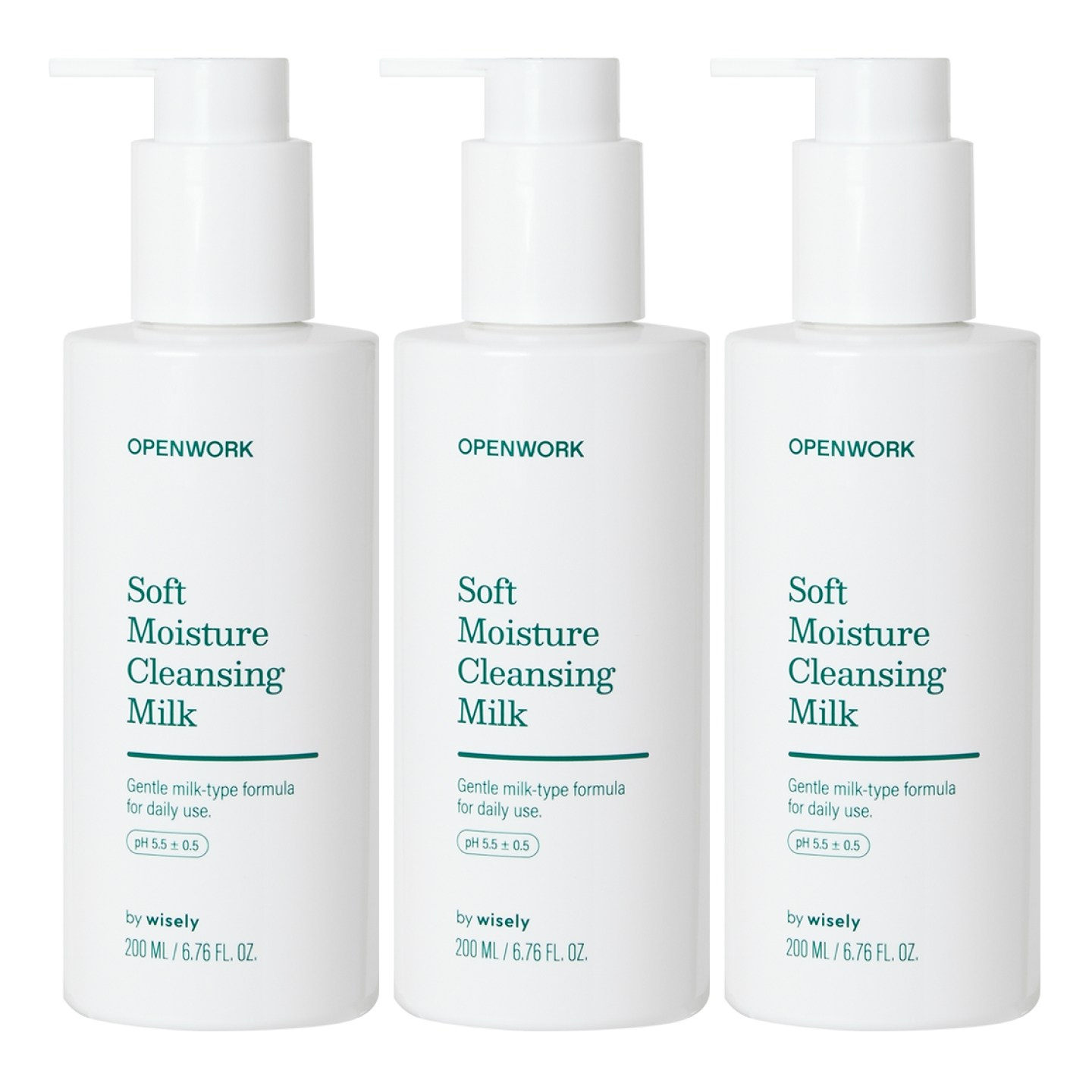 와이즐리 소프트 모이스처 클렌징 밀크, 3개, 200ml 19,900원