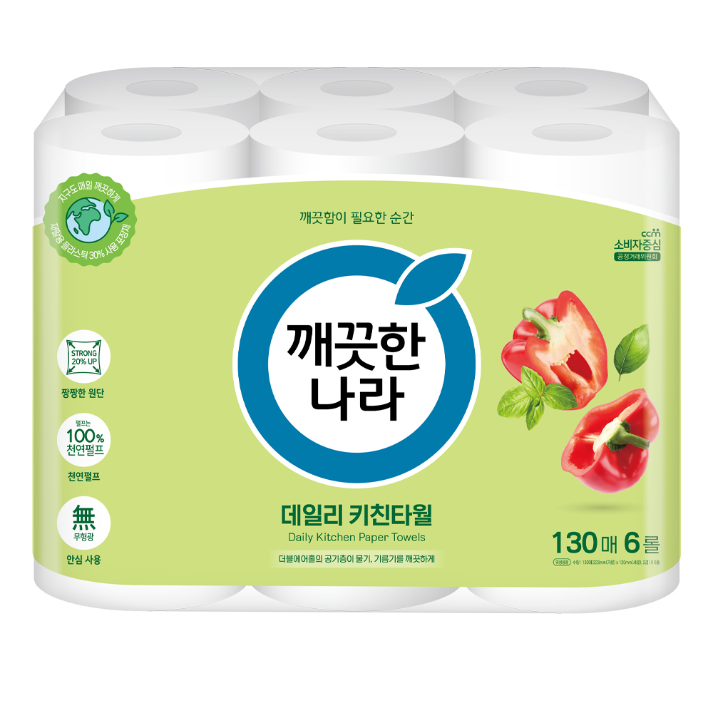 깨끗한나라 데일리 천연펄프 키친타월 5,670원