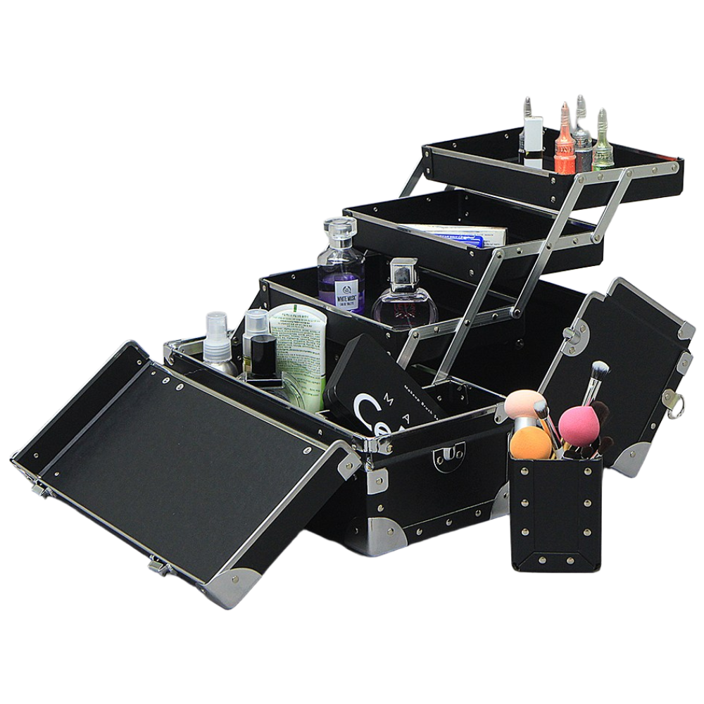 [가방몰] DFF301B 36x17x28cm 일본직수입 파스코원단 네일 피부미용 화장품 3단 소형 메이크업케이스 94,300원