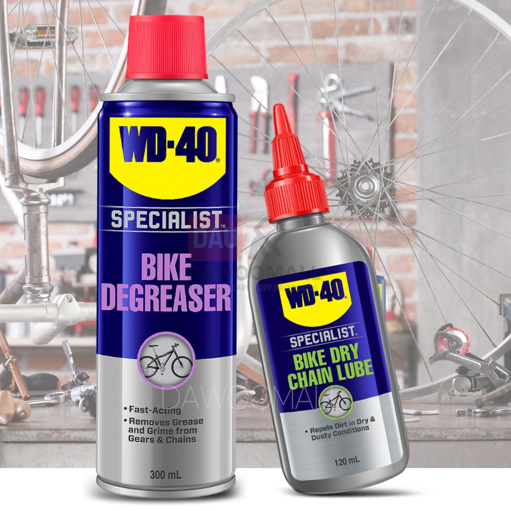 [다우몰] 자전거 체인 관리 세트  WD40 건식 오일 + 체인 디그리서 세정제 / 브레이크 윤활류 바이크 구리스 28,000원