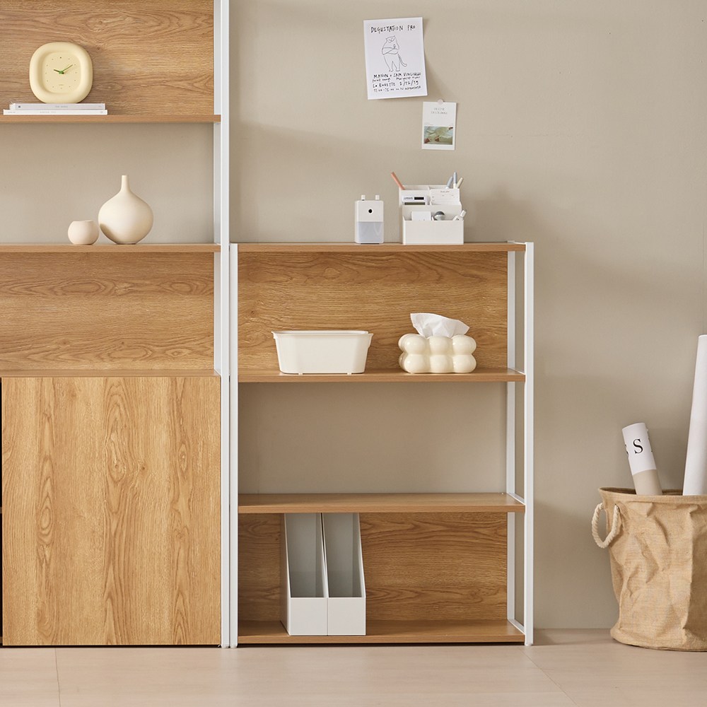 두로 800폭 3단 책장 오픈형, 아카시아 89,000원