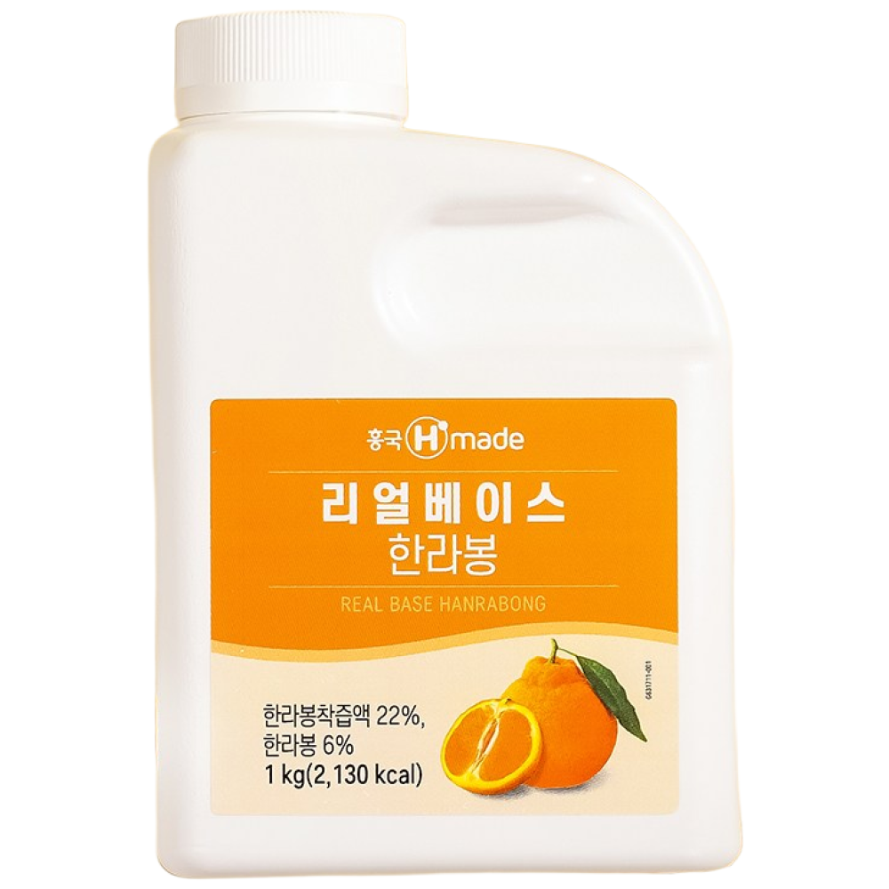 흥국 리얼 베이스 한라봉 1kg 2개 스무디 에이드 퓨레, 2개, 1kg 54,000원