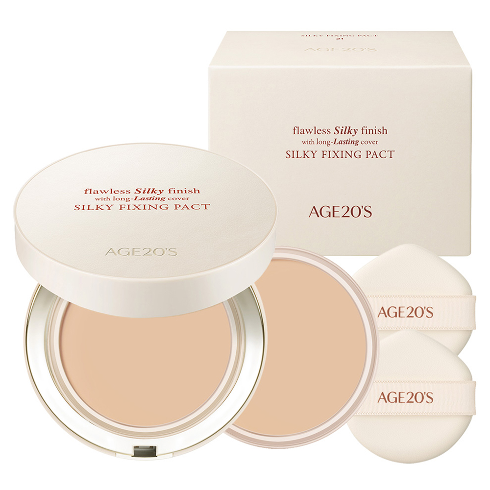 에이지투웨니스 실키 픽싱 팩트 파운데이션 14g + 리필 14g 세트 26,510원
