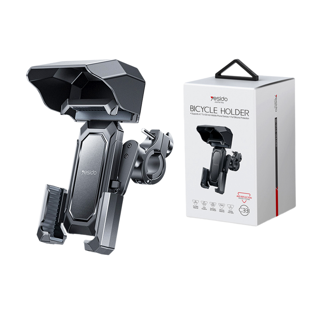 리트큐 오토바이 자전거 원터치 휴대폰 거치대, 1개, 블랙 16,800원