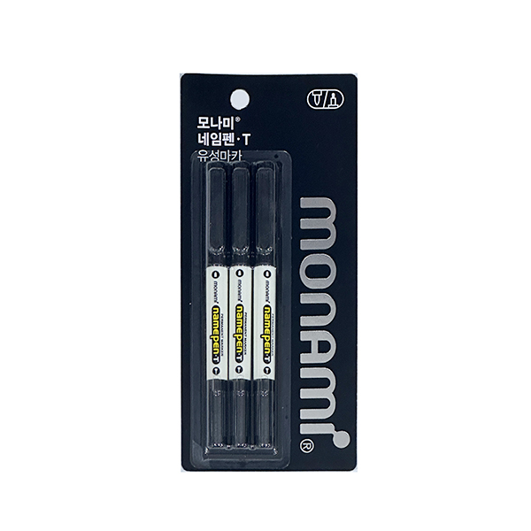 모나미 네임펜T 트윈 - 흑색 3본세트, 단품, 상세페이지 참조 3,600원