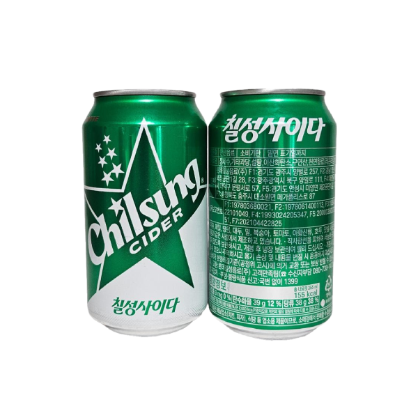 칠성사이다 355ml x 72캔 뚱캔 탄산 음료수 업소용 59,700원