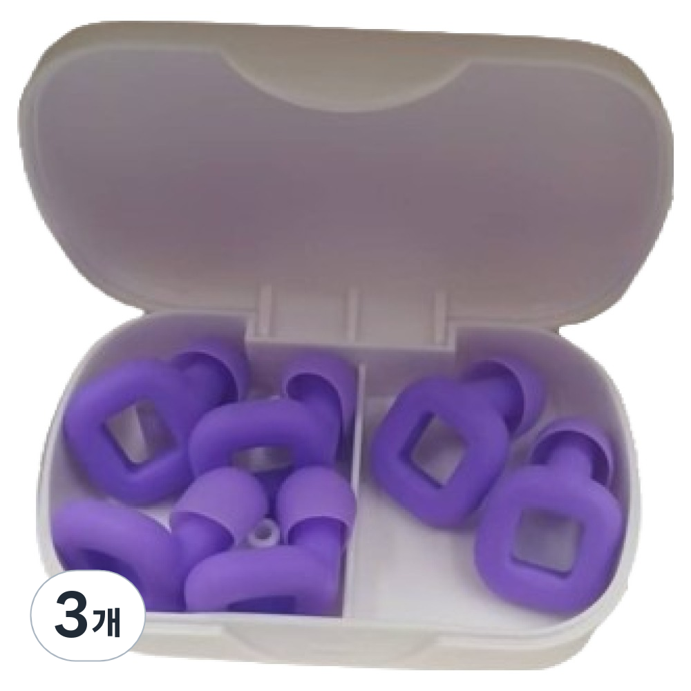 미소로운 소음방지 실리콘 귀마개 퍼플 + 전용케이스 17,140원
