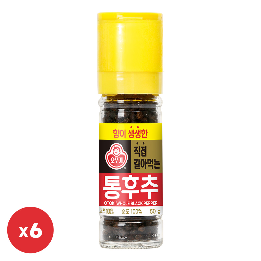 오뚜기 향이생생한 직접갈아먹는 통후추, 50g, 6개 29,900원