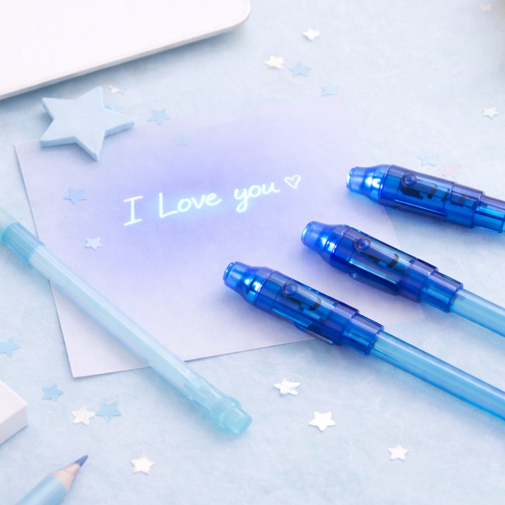 JL매직 몰래쓰는 비밀편지 놀이 불빛 비추면 글씨가 나타나는 신기한 비밀펜 시크릿(10개 한세트), 10개 7,500원