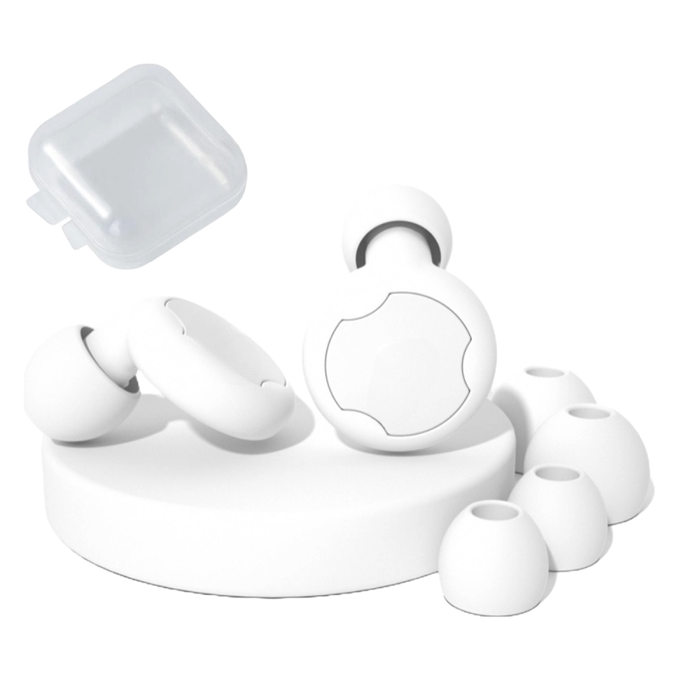 미소로운 비행기 수면 실리콘 귀마개 2p + 이어캡 4p + 케이스 세트 고급화이트 5,910원