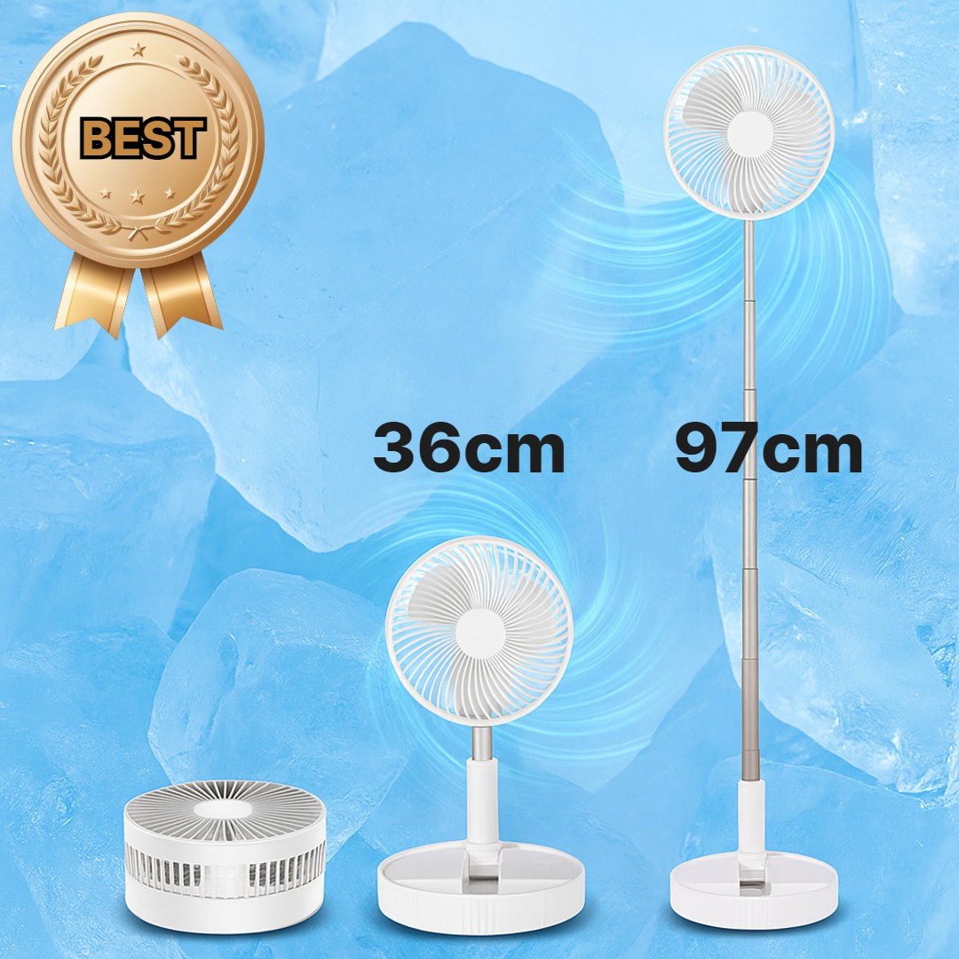 [그로리] 36~97cm 키다리 접이식 얼음바람 무선 선풍기, 순수한 화이트 (36~93cm) 43,900원