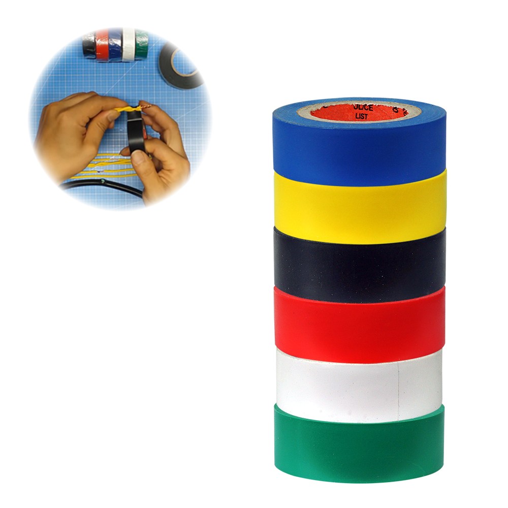 [당일배송] 전기테이프 절연테이프 20mm X 9M(6개입) 6컬러 1세트 7,900원