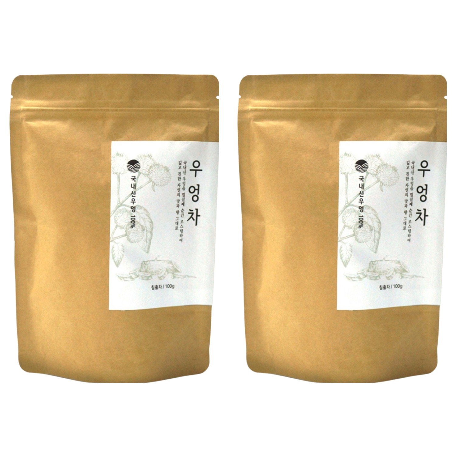 자연지애 볶은 우엉차, 100g, 1개입, 2개 15,800원