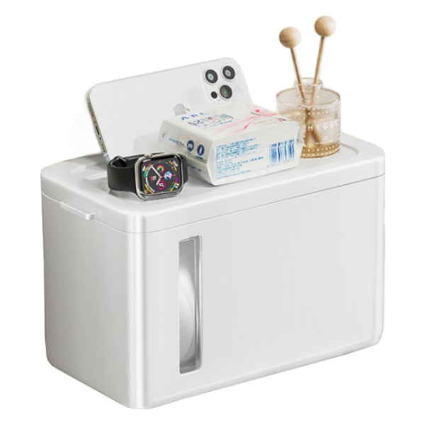 피어니스트 벽걸이 방수 휴지케이스 걸이, 화이트, 1개 13,070원