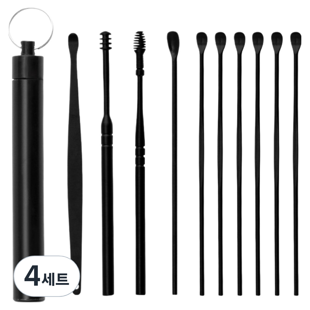 브랜디온 간편한 귀이개 10종 세트 블랙, 4세트 28,650원