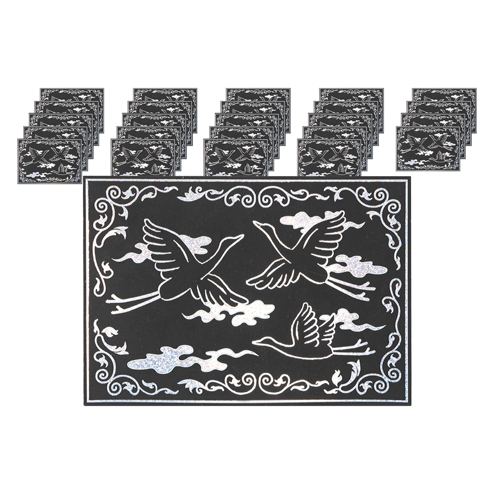 민화샵 스크래치 페이퍼 자개 만들기 세트 송학도 S240036C, 혼합색상, 25세트 19,250원