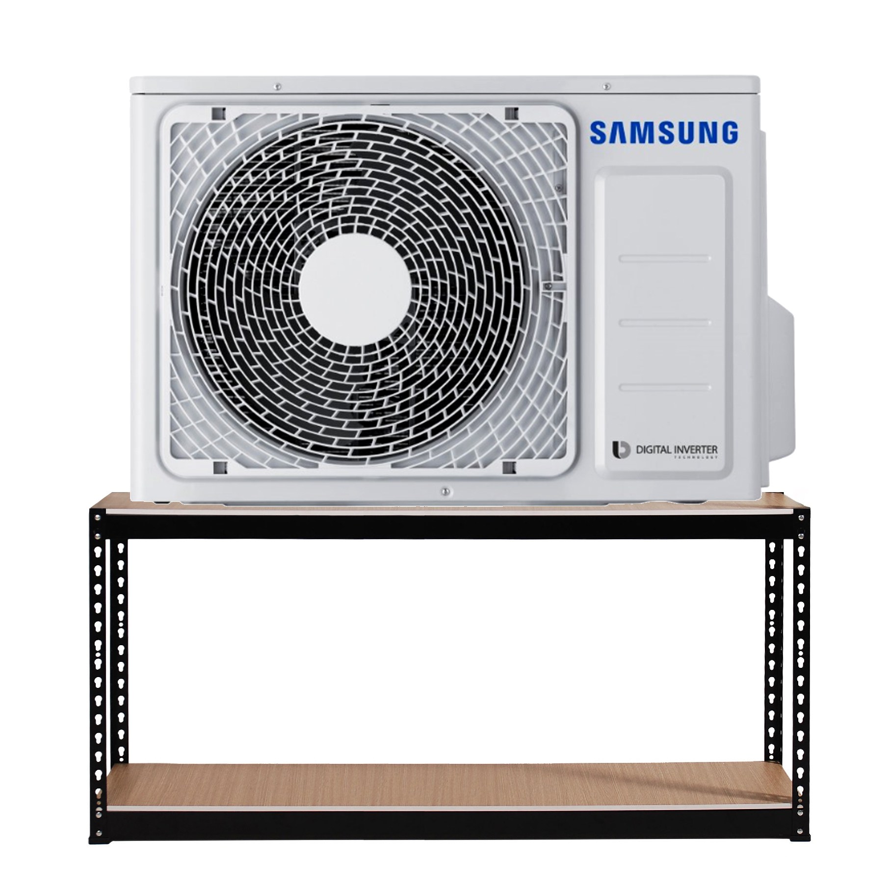 실외기선반 에어컨 앵글 설외기거치대 받침대 철제선반, 1.5단, 블랙 53,200원