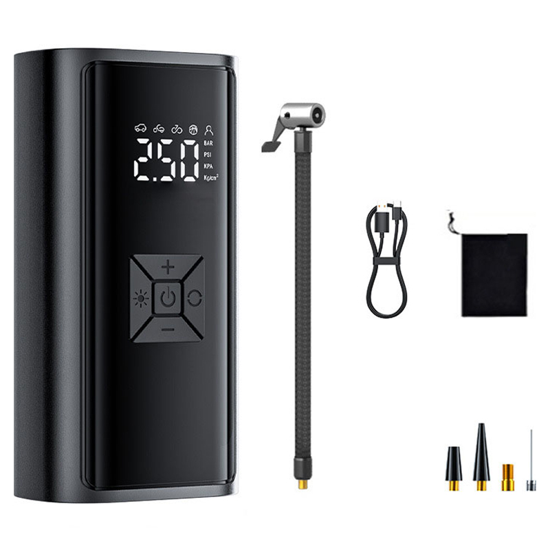 HELLOLEIBOO 미니 무선 휴대용 에어컴프레셔, 블랙, 1개 12,990원