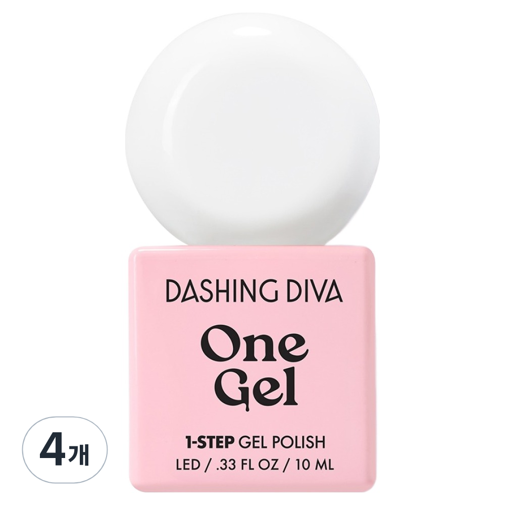 데싱디바 원젤 컬러 마시멜로, 화이트, 10ml, 4개 38,370원